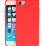 2.0mm Dikke Fashion Color TPU Hoesje voor iPhone SE 2020 / 8 / 7 Rood