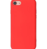 Carcasa de TPU de color de moda de 2.0 mm de espesor para iPhone SE 2020/8/7 Rojo
