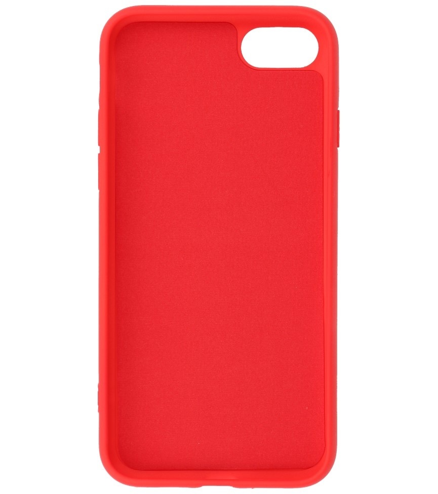 2,0 mm dicke Modefarbe TPU Hülle für iPhone SE 2020/8/7 Rot