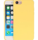 2.0mm Dikke Fashion Color TPU Hoesje voor iPhone SE 2020 / 8 / 7 Geel