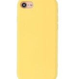 2.0mm Dikke Fashion Color TPU Hoesje voor iPhone SE 2020 / 8 / 7 Geel