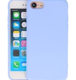 2.0mm Dikke Fashion Color TPU Hoesje voor iPhone SE 2020 / 8 / 7 Paars