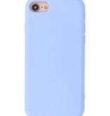 2.0mm Dikke Fashion Color TPU Hoesje voor iPhone SE 2020 / 8 / 7 Paars