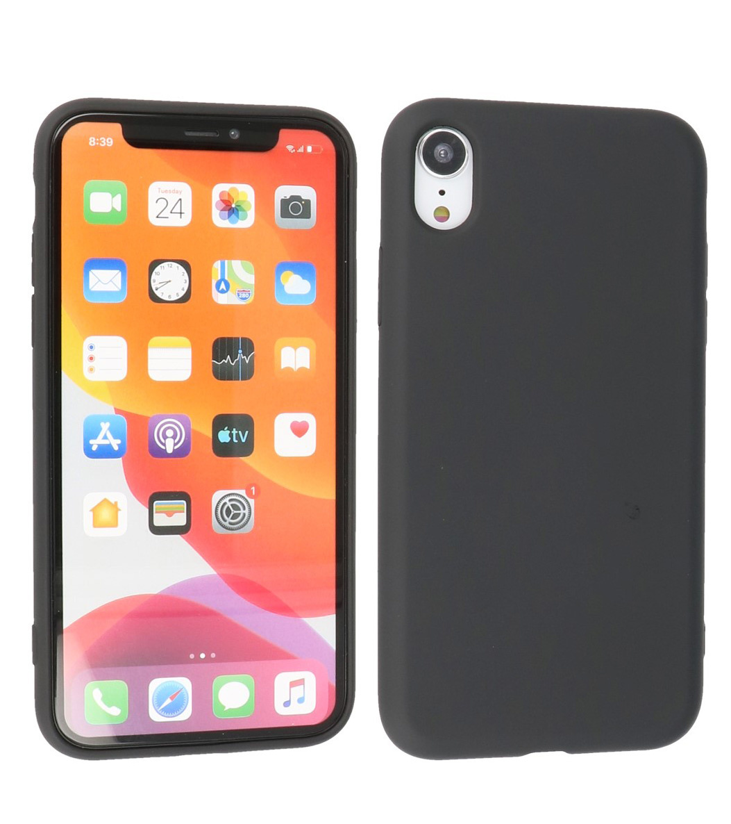 2.0mm Fashion Color TPU Case for iPhone XR Black