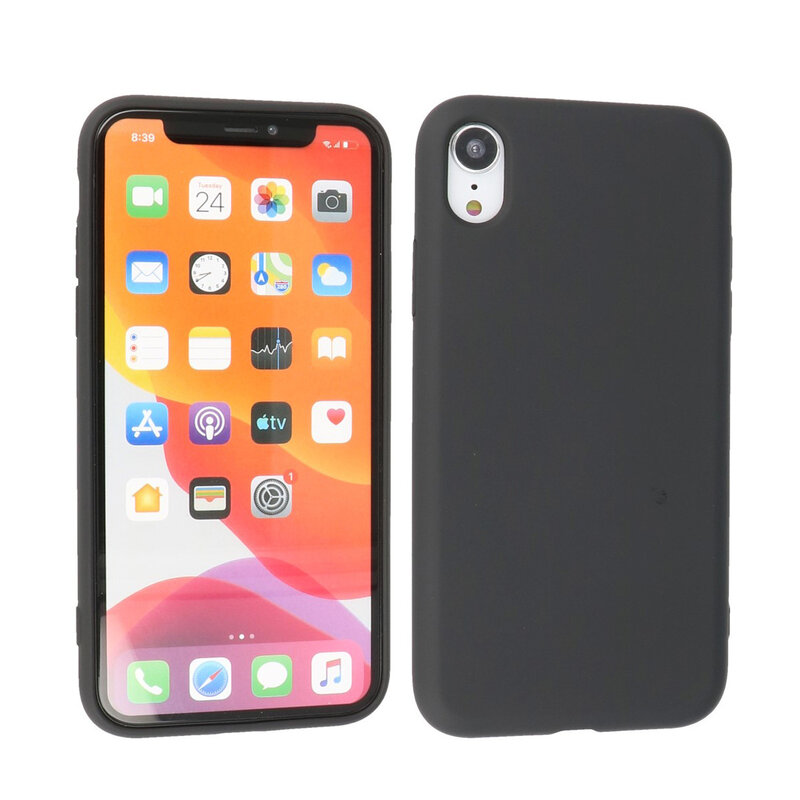 2.0mm Fashion Color TPU Hoesje voor iPhone XR Zwart