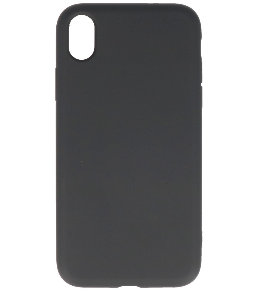 Coque en TPU Couleur Mode 2.0mm pour iPhone XR Noir