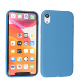2.0mm Fashion Color TPU Hoesje voor iPhone XR Navy