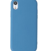 2,0 mm Fashion Color TPU Hülle für iPhone XR Navy