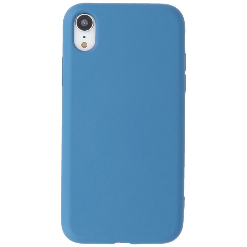 2.0mm Fashion Color TPU Hoesje voor iPhone XR Navy