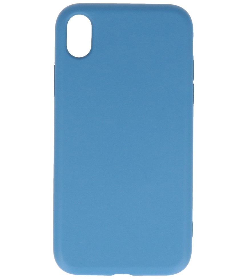 2.0mm Fashion Color TPU Case for iPhone XR Navy