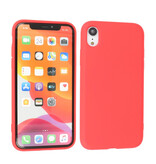2.0mm Fashion Color TPU Case for iPhone XR Red