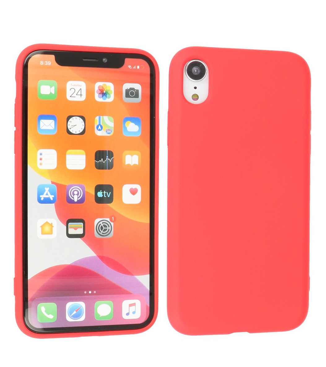 2.0mm Fashion Color TPU Hoesje voor iPhone XR Rood