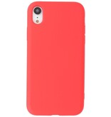 Coque en TPU Couleur Mode 2.0mm pour iPhone XR Rouge