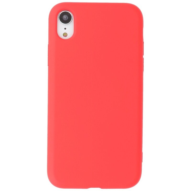 2.0mm Fashion Color TPU Case for iPhone XR Red