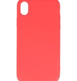 Estuche de TPU de color de moda de 2.0 mm para iPhone XR Rojo