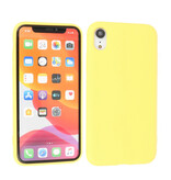 Coque en TPU Fashion Color 2.0mm pour iPhone XR Jaune
