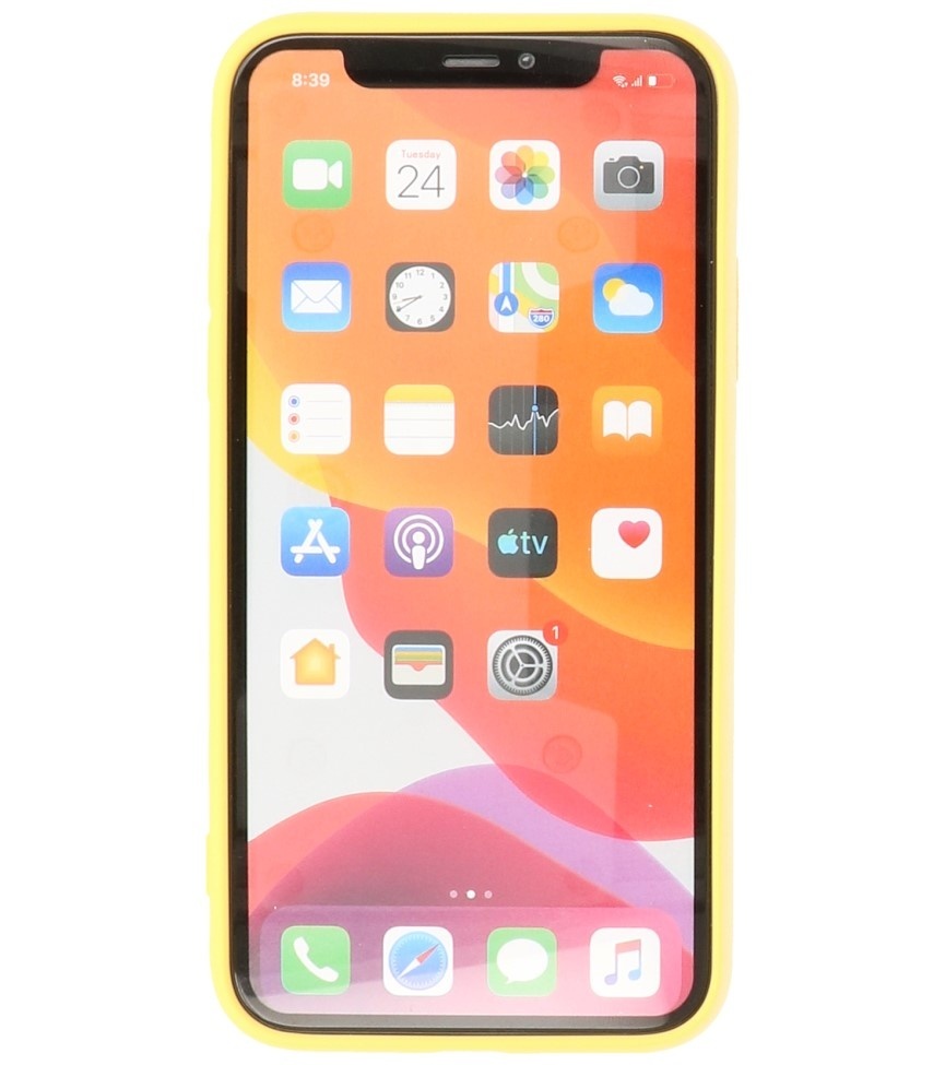 2.0mm Fashion Color TPU Case for iPhone XR Yellow