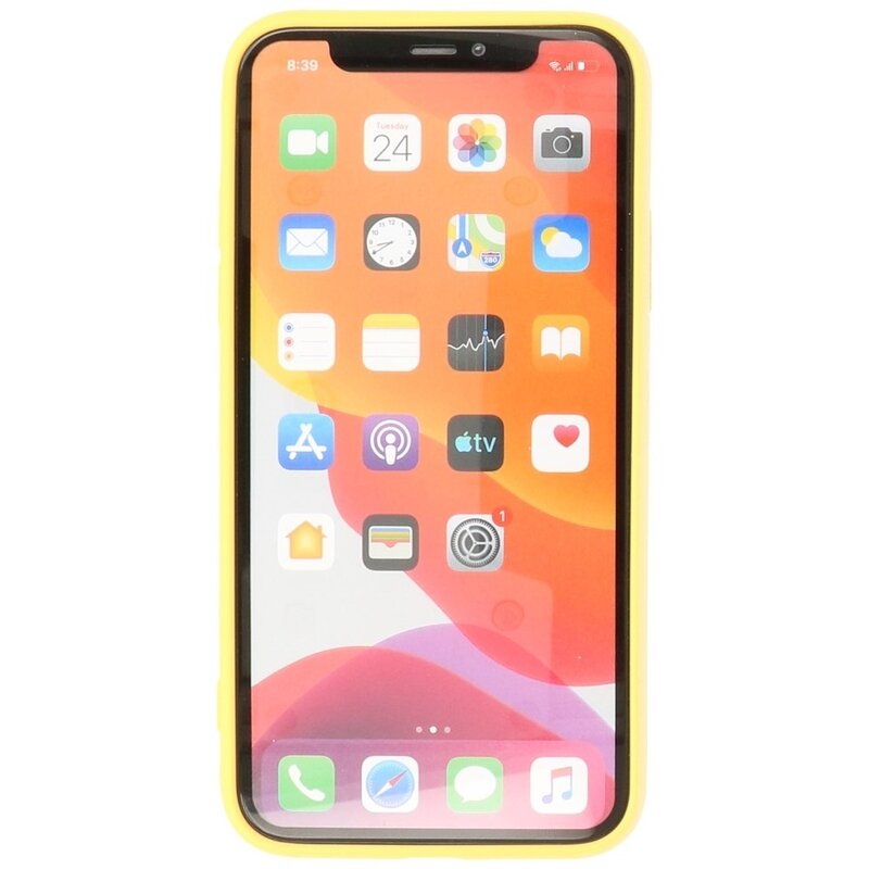 2.0mm Fashion Color TPU Hoesje voor iPhone XR Geel