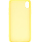 2.0mm Fashion Color TPU Hoesje voor iPhone XR Geel