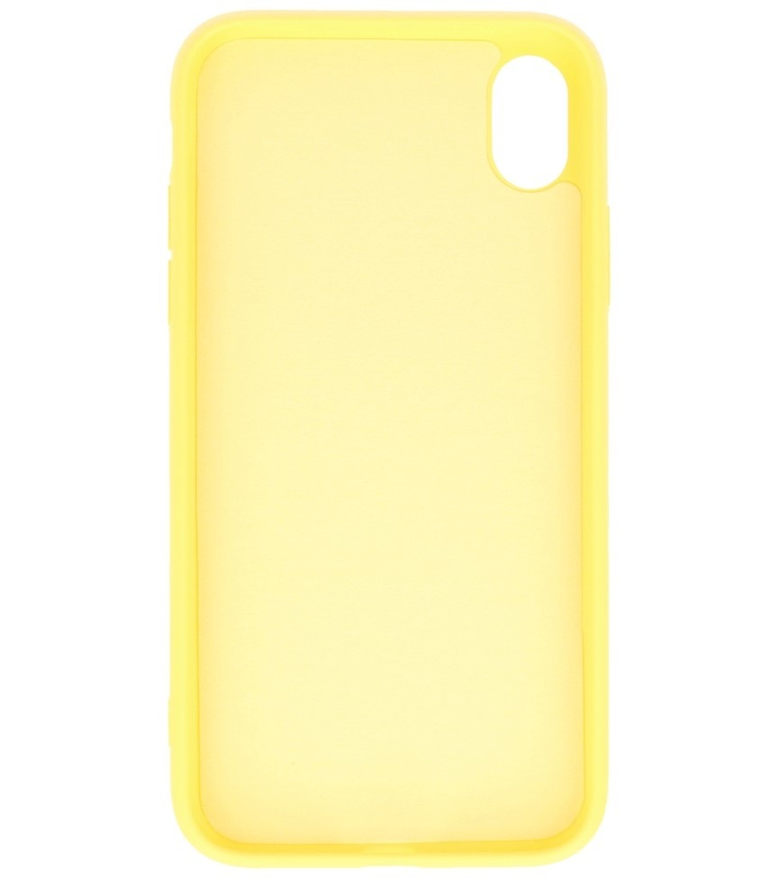 Coque en TPU Fashion Color 2.0mm pour iPhone XR Jaune