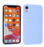2.0mm Fashion Color TPU Case for iPhone XR Purple
