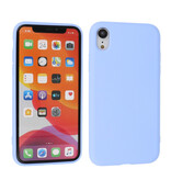 2.0mm Fashion Color TPU Case for iPhone XR Purple