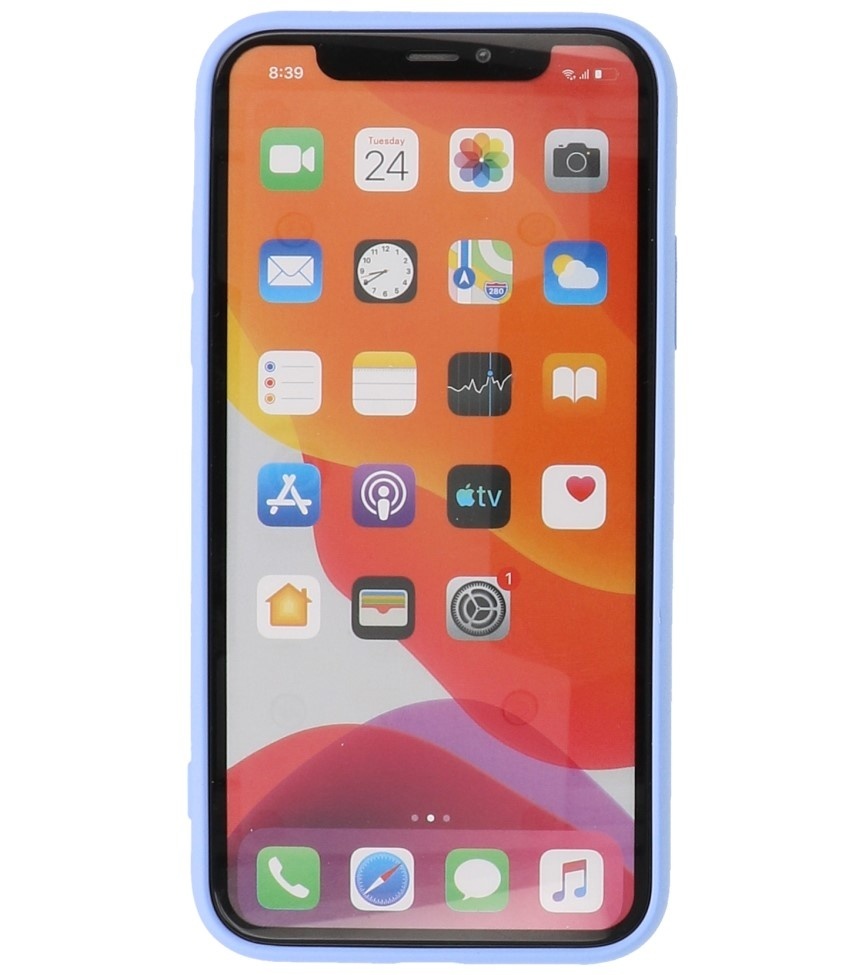 2.0mm Fashion Color TPU Case for iPhone XR Purple