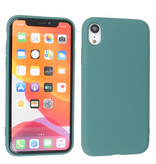 2,0 mm Fashion Color TPU Hülle für iPhone XR Dunkelgrün