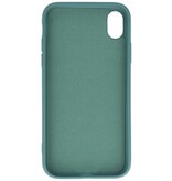Coque en TPU Couleur Mode 2.0mm pour iPhone XR Vert Foncé