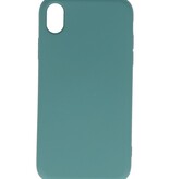 2,0 mm Fashion Color TPU Hülle für iPhone XR Dunkelgrün