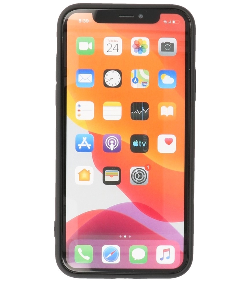 2,0 mm Fashion Color TPU-cover til iPhone X - Xs Sort