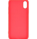 2,0 mm Fashion Color TPU Case für iPhone X - Xs Rot