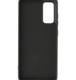 2.0mm Dikke Fashion Color TPU Hoesje voor Samsung Galaxy S20 FE Zwart