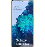 Custodia in TPU di colore moda spesso 2,0 mm per Samsung Galaxy S20 FE giallo