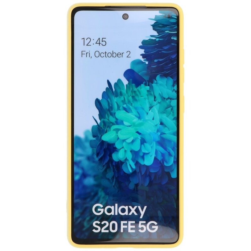 2,0 mm tyk mode farve TPU taske til Samsung Galaxy S20 FE gul