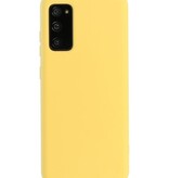 Coque en TPU couleur mode épaisse de 2,0 mm pour Samsung Galaxy S20 FE jaune