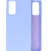2.0mm Dikke Fashion Color TPU Hoesje voor Samsung Galaxy S20 FE Paars