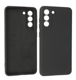 2,0 mm tyk mode farve TPU taske til Samsung Galaxy S21 FE sort