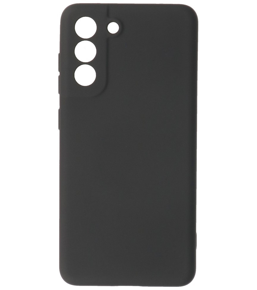 Carcasa de TPU de color de moda de 2.0 mm de grosor para Samsung Galaxy S21 FE, negro