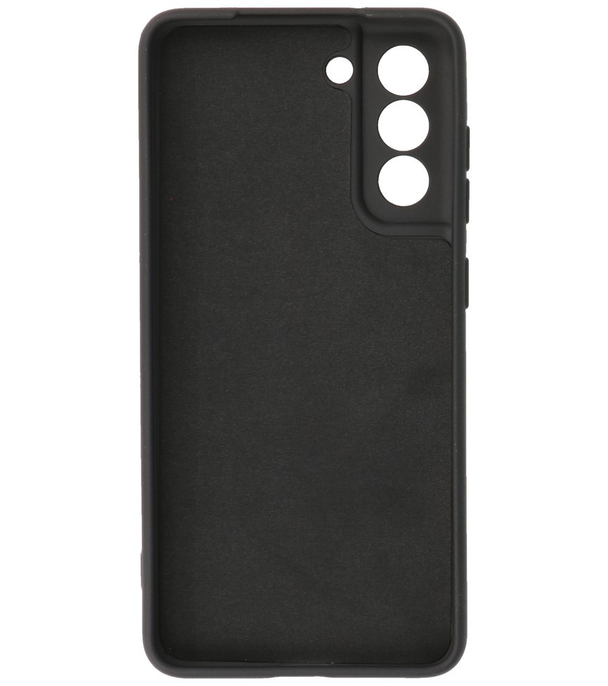 Carcasa de TPU de color de moda de 2.0 mm de grosor para Samsung Galaxy S21 FE, negro