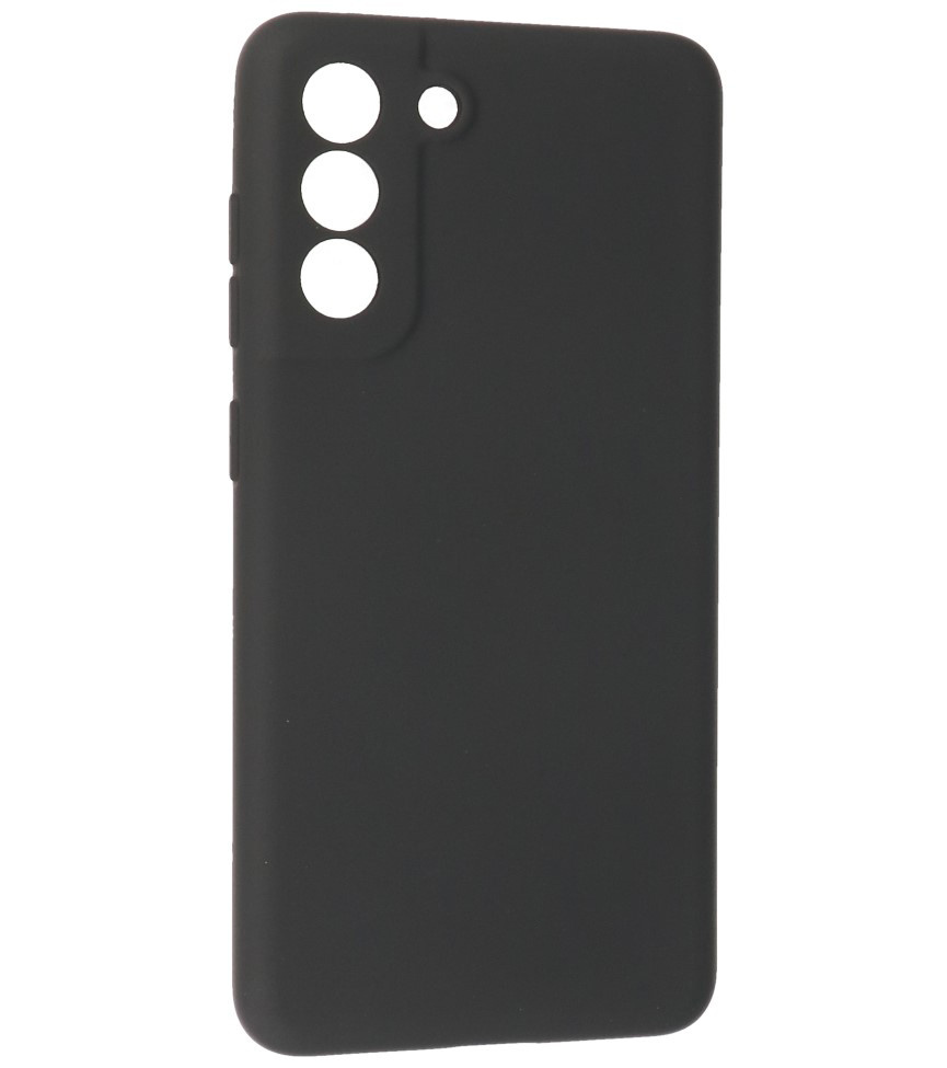 Carcasa de TPU de color de moda de 2.0 mm de grosor para Samsung Galaxy S21 FE, negro