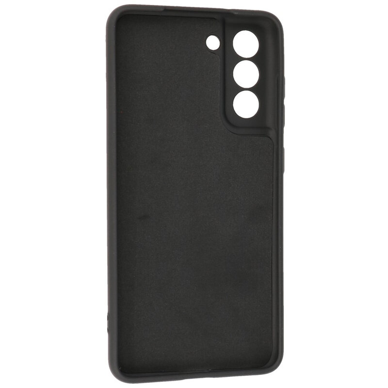 2,0 mm tyk mode farve TPU taske til Samsung Galaxy S21 FE sort