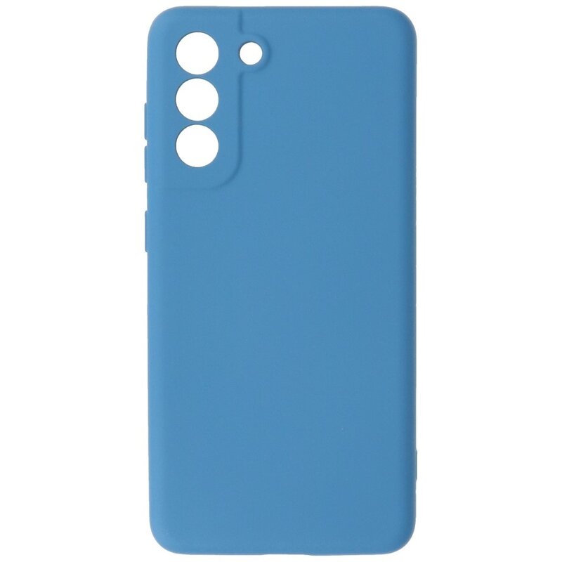Carcasa de TPU de color de moda de 2.0 mm de grosor para Samsung Galaxy S21 FE Azul marino