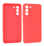 Custodia in TPU color moda spessa 2,0 mm per Samsung Galaxy S21 FE rossa