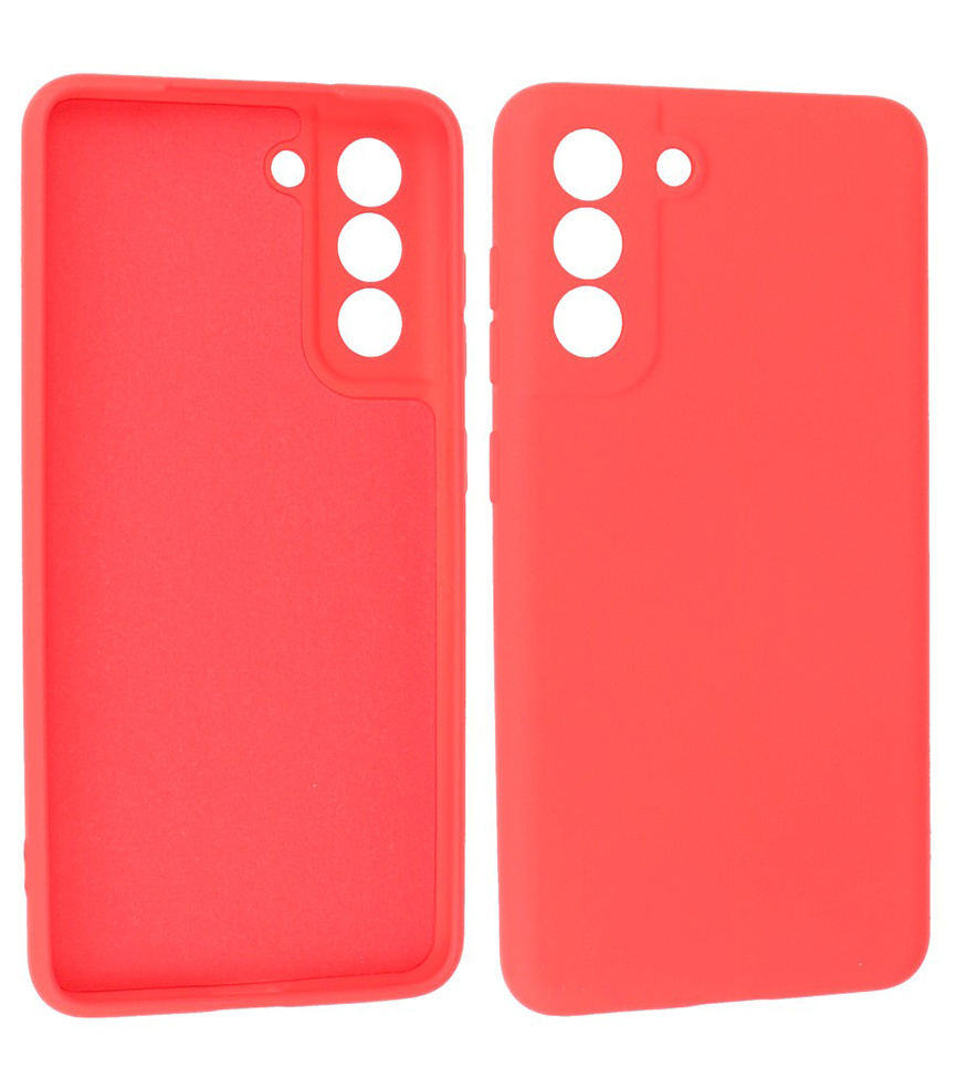 2,0 mm dicke modische TPU-Hülle für Samsung Galaxy S21 FE Rot