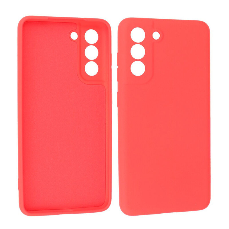 Custodia in TPU color moda spessa 2,0 mm per Samsung Galaxy S21 FE rossa