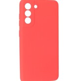 2.0mm Dikke Fashion Color TPU Hoesje voor Samsung Galaxy S21 FE Rood