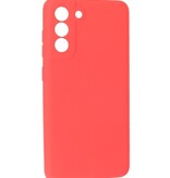 Custodia in TPU color moda spessa 2,0 mm per Samsung Galaxy S21 FE rossa