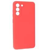 2,0 mm tyk mode farve TPU taske til Samsung Galaxy S21 FE rød