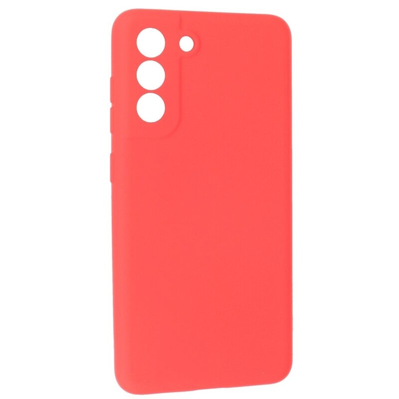 2,0 mm tyk mode farve TPU taske til Samsung Galaxy S21 FE rød